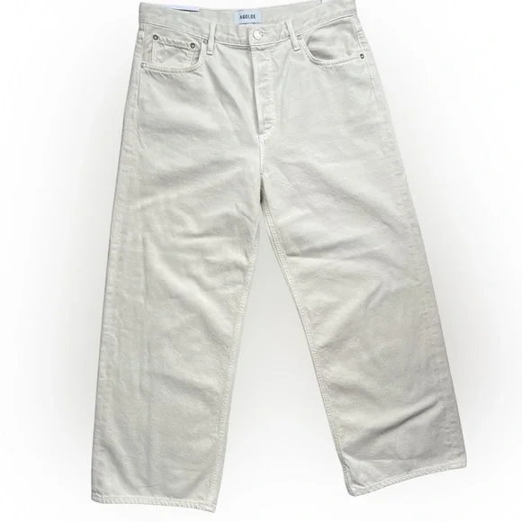 NWT Agolde Ren High Rise Wide LegSize 31Brown Rice 🍚😍